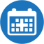 Shared venue booking calendar icon representing EventPro scheduling tools